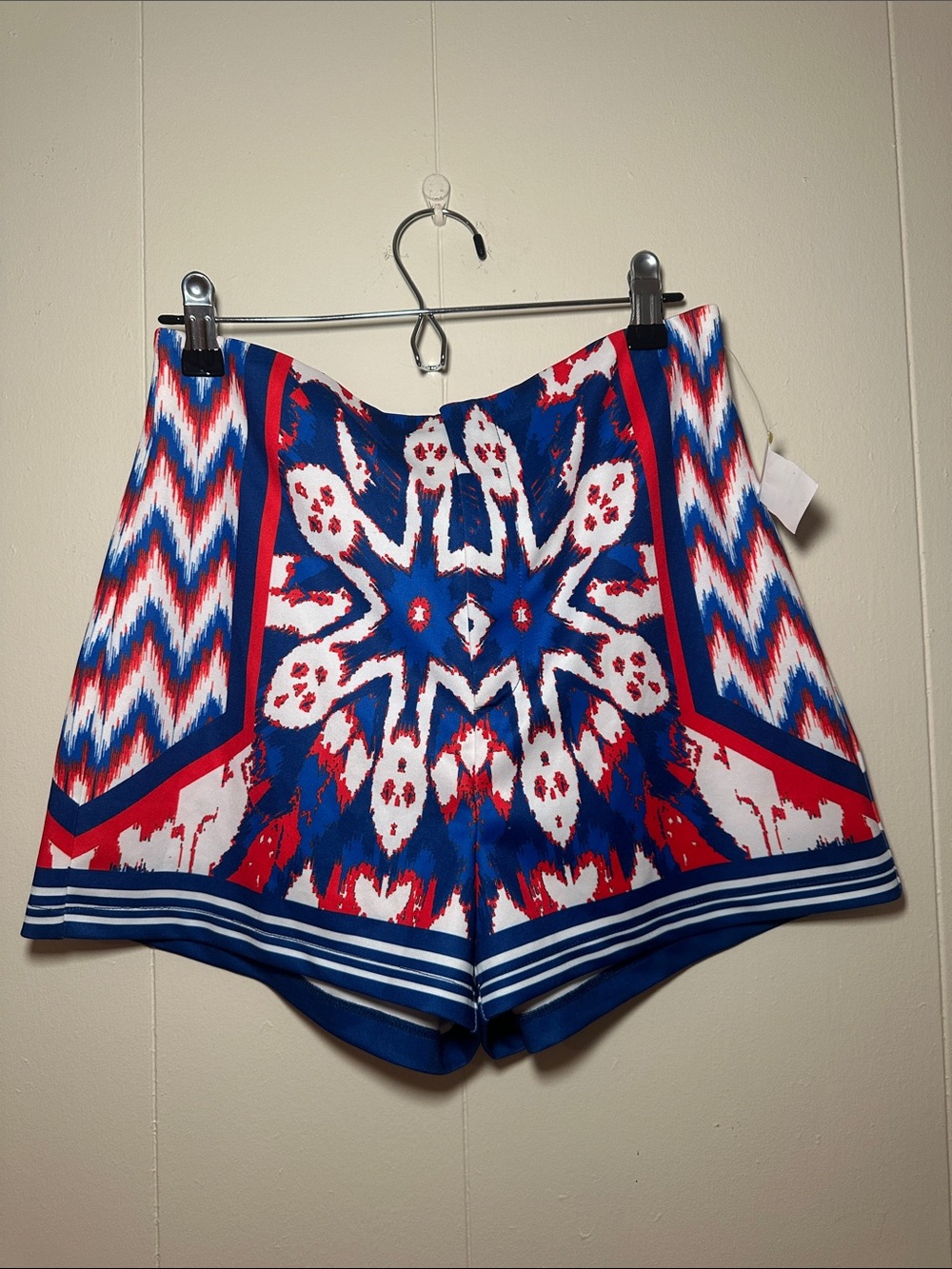 Jealous Tomato Blue Red White Patterned Athletic Shorts
